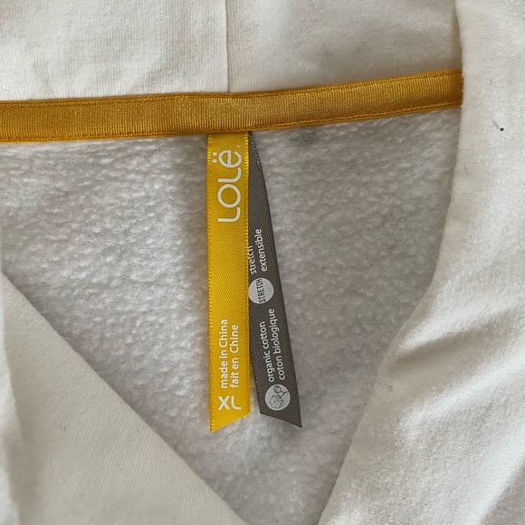 Lole White Sweatshirt Extra Large - Picture 2 of 2